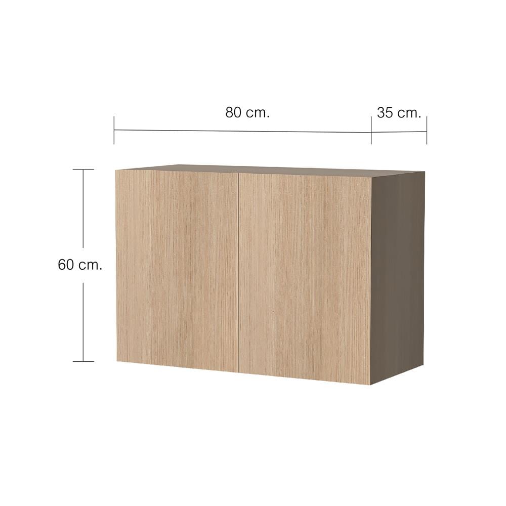ตู้แขวนคู่ CABIN JUNO 80x60 ซม. สีบีช