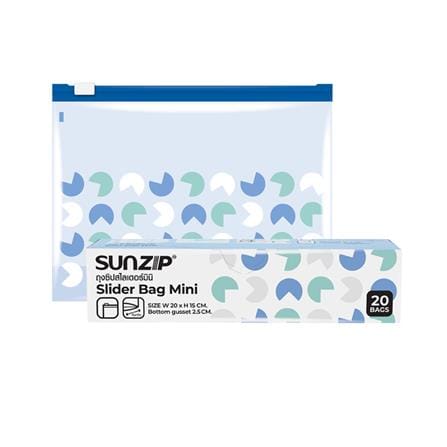ถุงซิป SUNZIP SLIDER 20x15 ซม. 20 ใบ_0