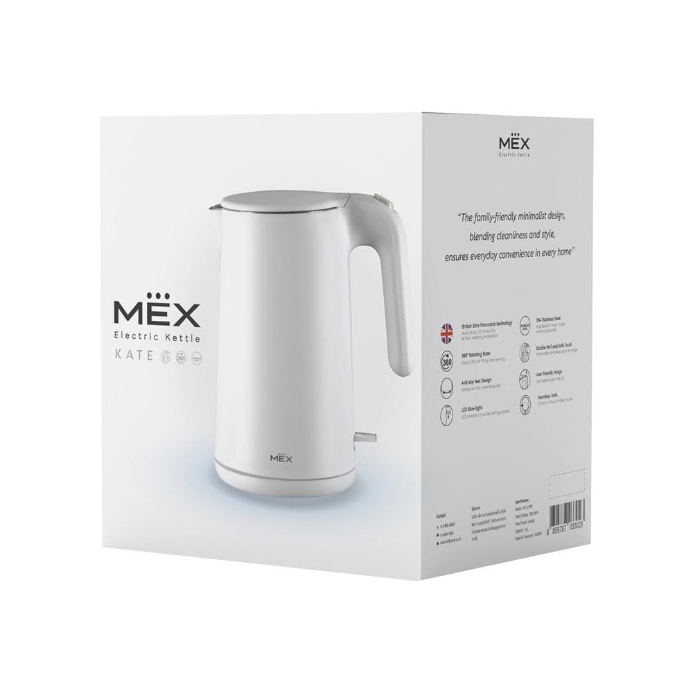 กาต้มน้ำไฟฟ้า MEX KPL215W 1.5 ลิตร