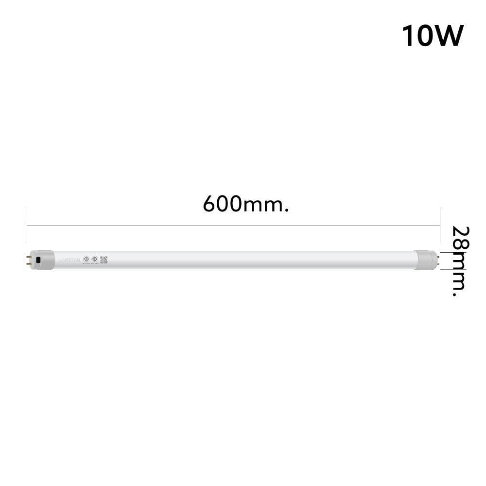 หลอด LED สั้น LAMPTAN TUBE COLOUR SWITCH GOLD LYN GUARD 10 วัตต์ DAYLIGHT/COOL WHITE/WARM WHITE G13