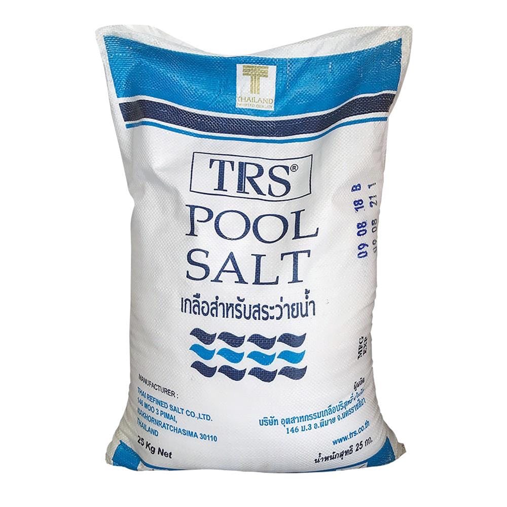 เกลือสำหรับสระว่ายน้ำ TRS 25 กก. สีฟ้า