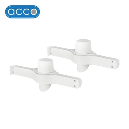 คลิปหนีบถุงน้ำยา ACCO 13.7x3.5x5 ซม. สีขาว แพ็ก 2 ชิ้น_0