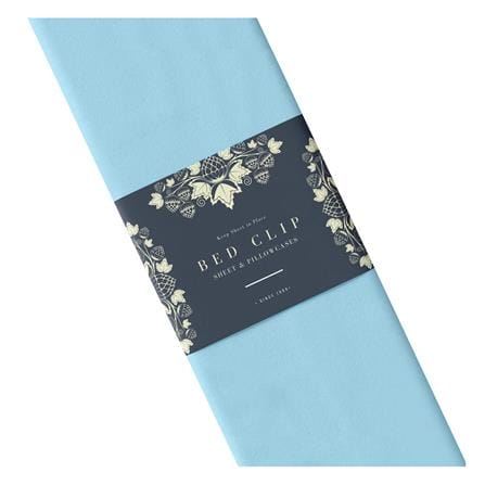 ผ้าปูที่นอน 6.5 ฟุต BED CLIP MICROTEX สี BLUE_3