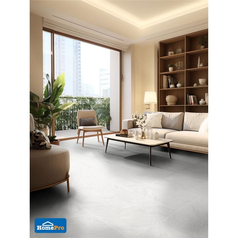 กระเบื้องพื้นพอร์ซเลน 60x60 ซม. TARA คาลิน่า เทา A 1.44 ตร.ม.