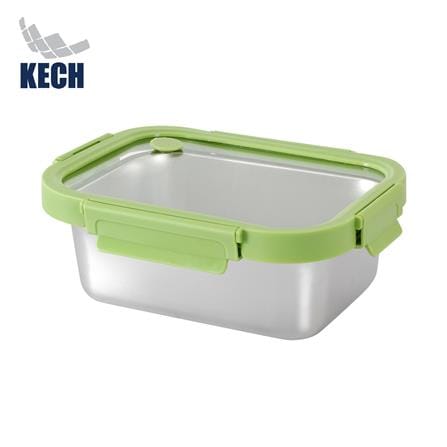 กล่องอาหารสเตนเลส KECH SHINEE 1.25 ลิตร สีเขียว_0