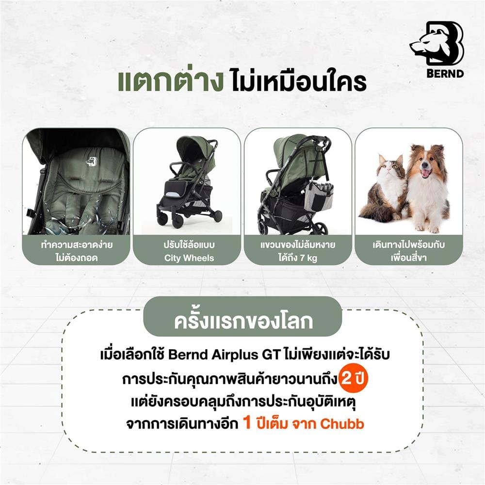 รถเข็นเด็ก BERND AIRPLUS GT-BALOO GRAY_6