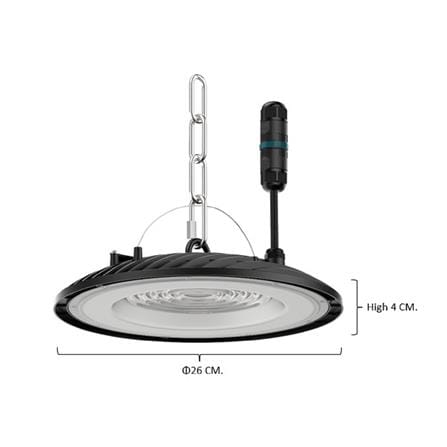 โคมไฮเบย์ LED PANASONIC NYV20063BE1A 100 วัตต์ DAYLIGHT สีดำ_8