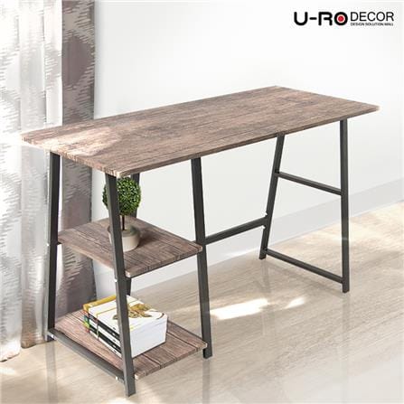 โต๊ะทำงาน U-RODECOR LASVEGAS 000001976 120 ซม. สีแอนทีคโอ๊ค_4