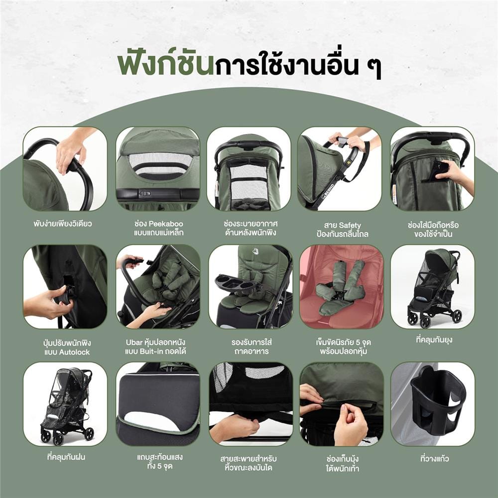 รถเข็นเด็ก BERND AIRPLUS GT-SCARLET RED_10