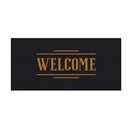 พรมเช็ดเท้าดักฝุ่น KLEEN-TEX WELCOME 70X150 ซม. สีดำ