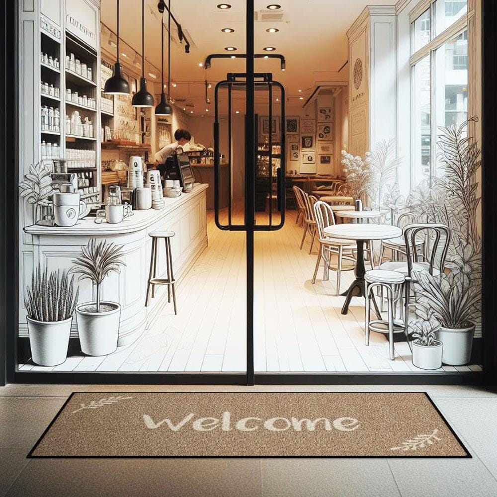 พรมเช็ดเท้าดักฝุ่น KLEEN-TEX WELCOME 70X150 ซม. สีน้ำตาล