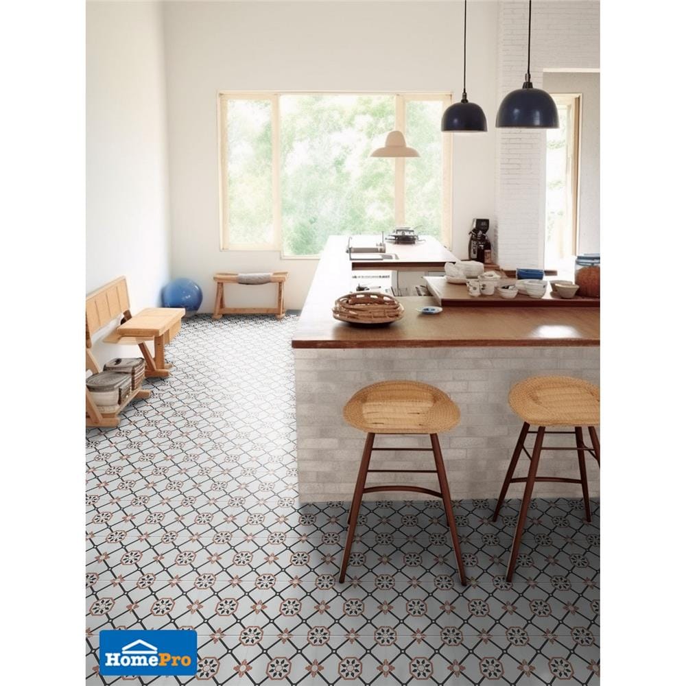 กระเบื้องพื้นพอร์ซเลน 20x20 ซม. TARA อัลม่าร์ ขาว A 1 ตร.ม.