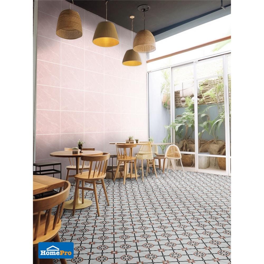 กระเบื้องพื้นพอร์ซเลน 20x20 ซม. TARA อัลม่าร์ ขาว A 1 ตร.ม.