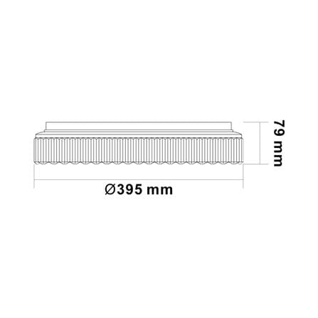 ไฟเพดาน LED SYLVANIA OVALO CRYSTAL PURE 15.55 นิ้ว 36 วัตต์ DAYLIGHT/COOL WHITE/WARM WHITE สีขาว_5