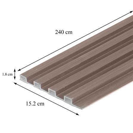 แผ่นผนัง PVC CROBERN PVC01 15.2X1.8X240 ซม. สีวอลนัท_6