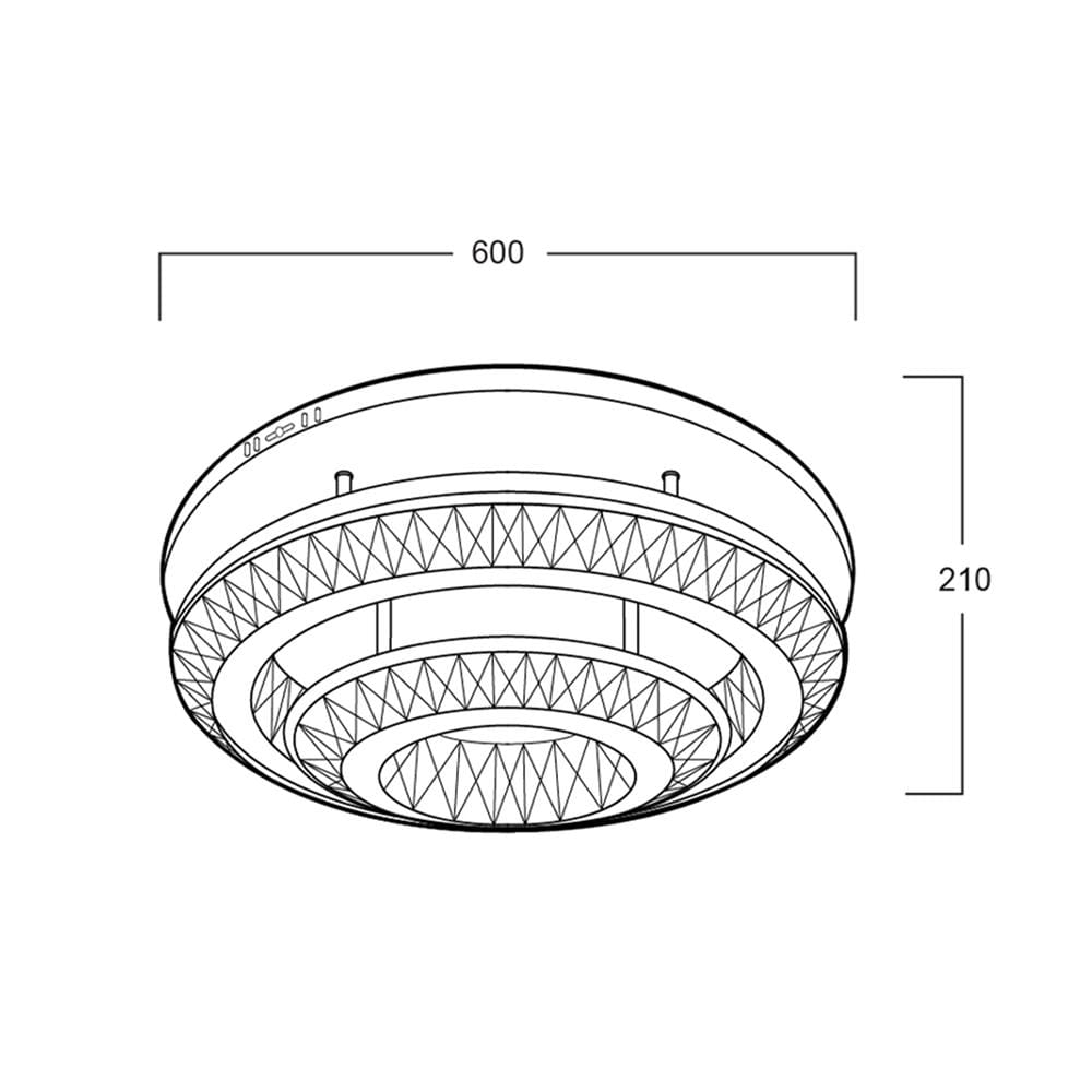 ไฟถาด LED LUMAX 01-A0203 42 วัตต์  DAYLIGHT/COOL WHITE/WARM WHITE สีเงิน 1 หัว