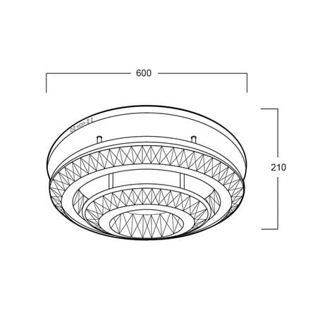 ไฟถาด LED LUMAX 01-A0203 42 วัตต์  DAYLIGHT/COOL WHITE/WARM WHITE สีเงิน 1 หัว_4