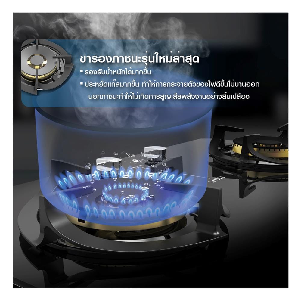 เตาฝังแก๊ส LUCKY FLAME LGS-9102 76 ซม.
