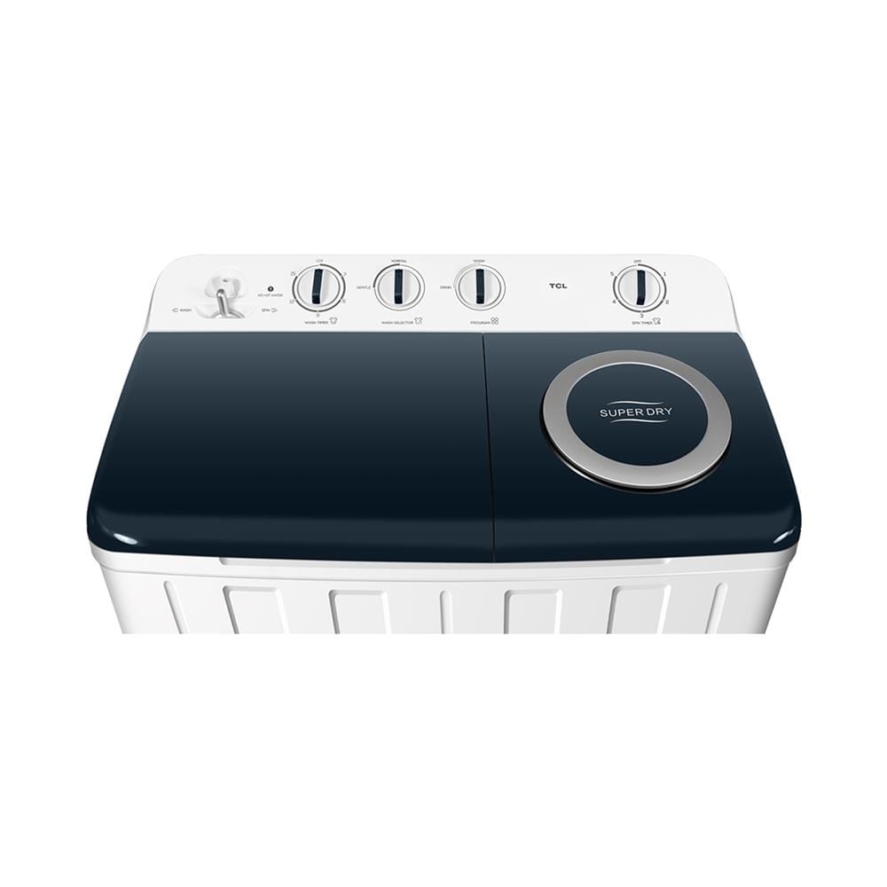เครื่องซักผ้า 2 ถัง TCL WT089FTTG 8 กก. สีขาวเทา