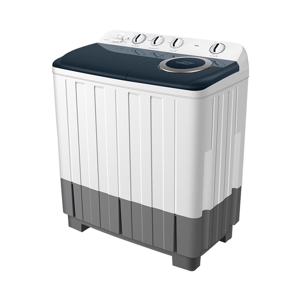 เครื่องซักผ้า 2 ถัง TCL WT109FTTG 10 กก. สีขาวเทา