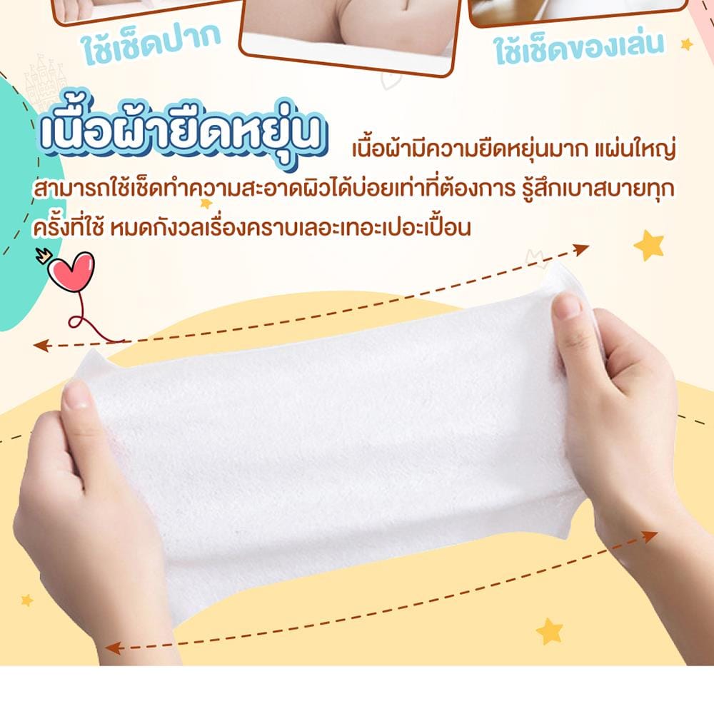 ผ้าเช็ดทำความสะอาดผิว SAKER0144-1 80P_2