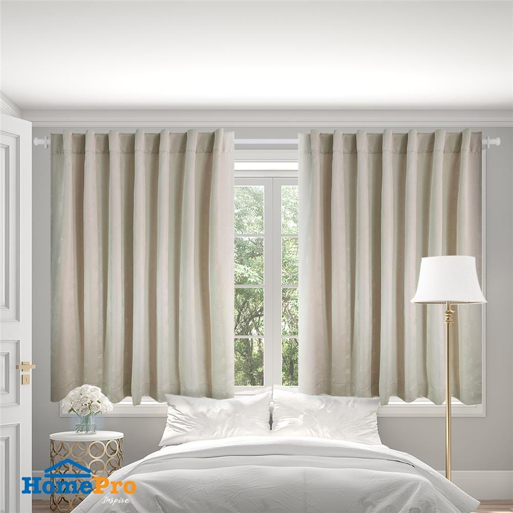 ผ้าม่านซ่อนหู HOME LIVING STYLE HORY UV 140X160 ซม. สีครีม