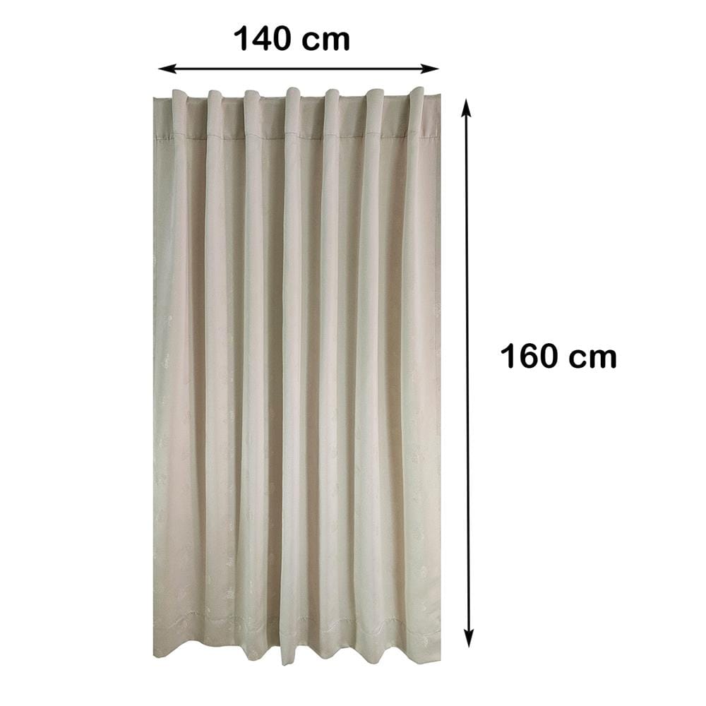 ผ้าม่านซ่อนหู HOME LIVING STYLE HORY UV 140X160 ซม. สีครีม
