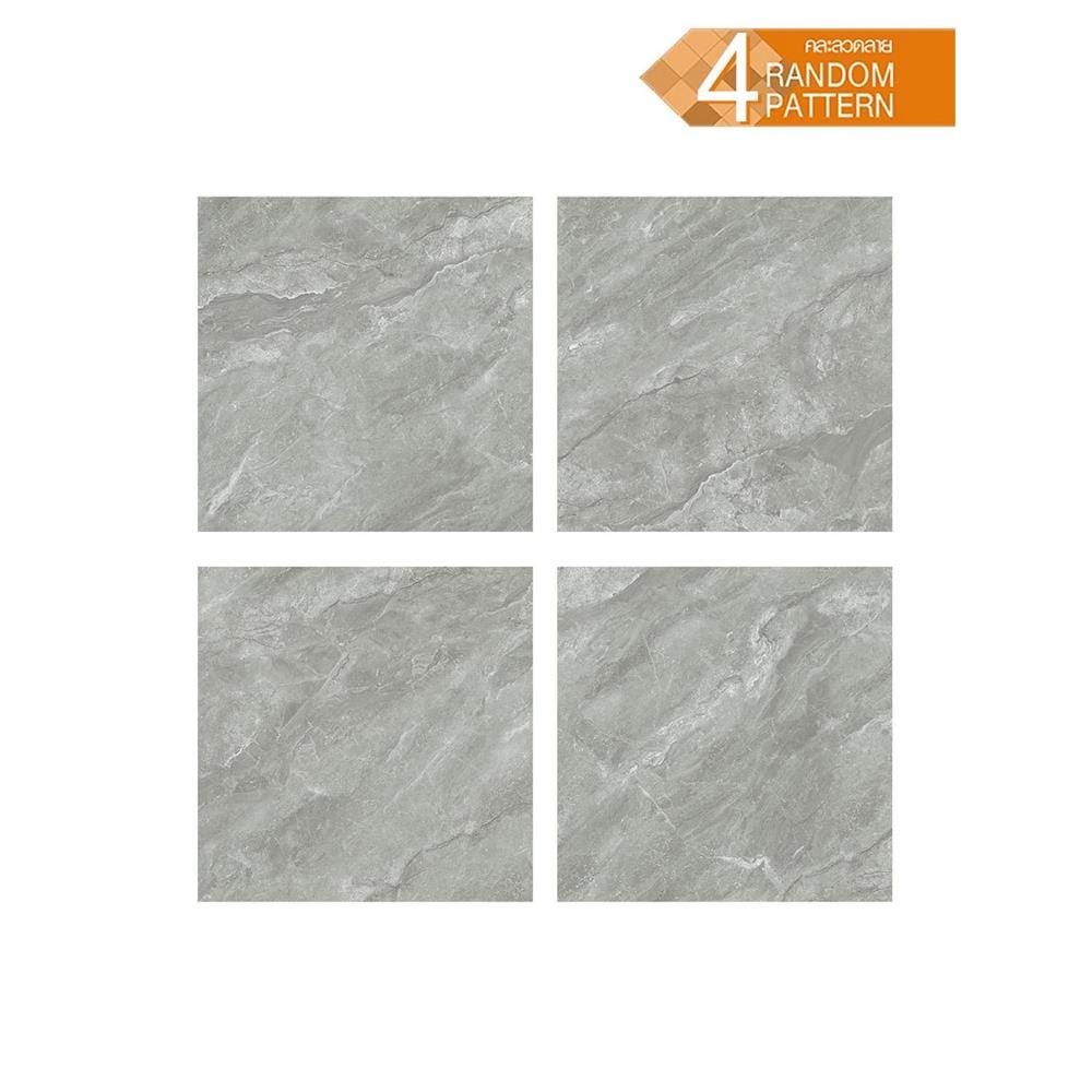 กระเบื้องพื้นพอร์ซเลน 60x60 ซม. CERGRES เน็กซัส เทา A 1.44 ตร.ม.