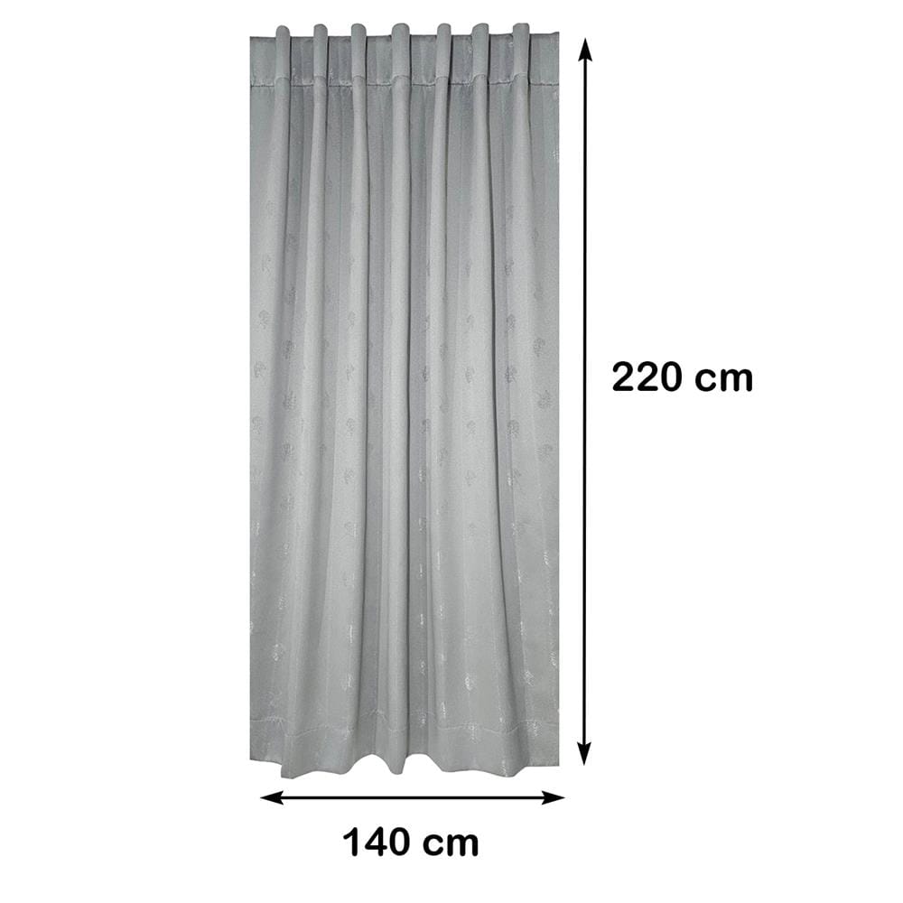 ผ้าม่านซ่อนหู HOME LIVING STYLE HORY UV 140X220 ซม. สีเทา