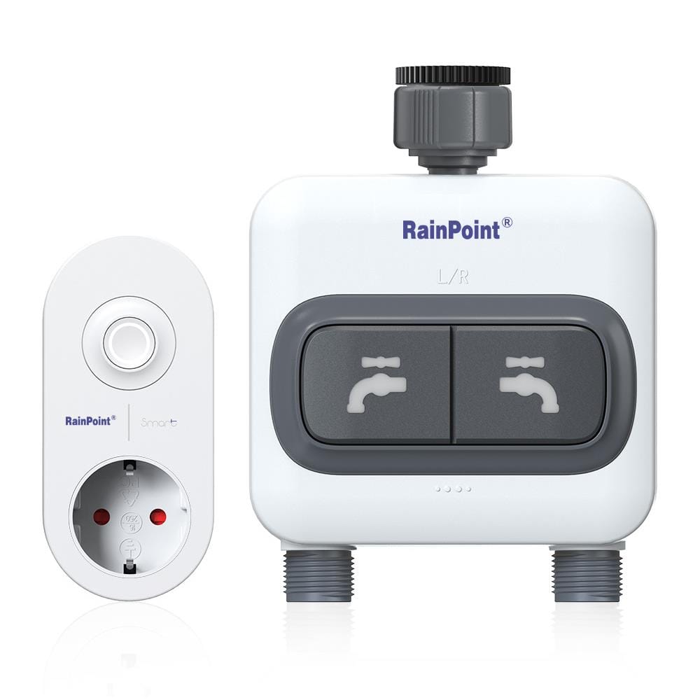 เครื่องตั้งเวลารดน้ำอัจฉริยะ 2 โซน พร้อม WIFI RAINPOINT