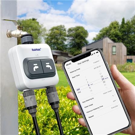 เครื่องตั้งเวลารดน้ำอัจฉริยะ 2 โซน พร้อม WIFI RAINPOINT_3