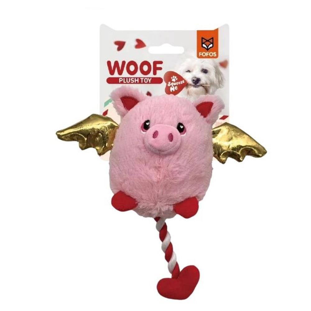ของเล่นสุนัข FOFOS LOVE PIG ROPE TOY
