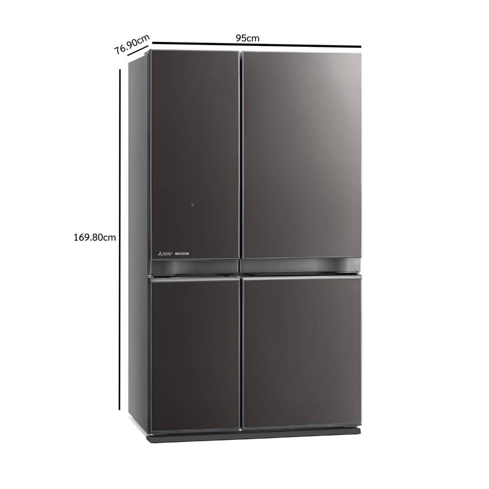 ตู้เย็น MULTI DOOR MITSUBISHI MR-LA65ES-GDS 20.5 คิว กระจกเทาเข้ม อินเวอร์เตอร์
