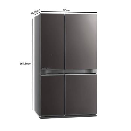 ตู้เย็น MULTI DOOR MITSUBISHI MR-LA65ES-GDS 20.5 คิว กระจกเทาเข้ม อินเวอร์เตอร์_3