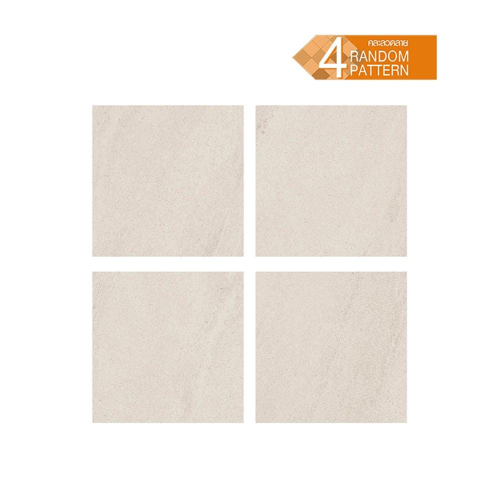 กระเบื้องพื้นพอร์ซเลน  40x40 ซม. TARA ฮอไรซอน โบน A 0.96 ตร.ม.