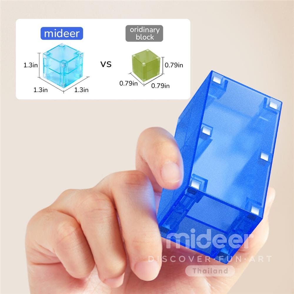แม่เหล็กตัวต่อสีรุ้ง MIDEER MD1407 46PCS_3