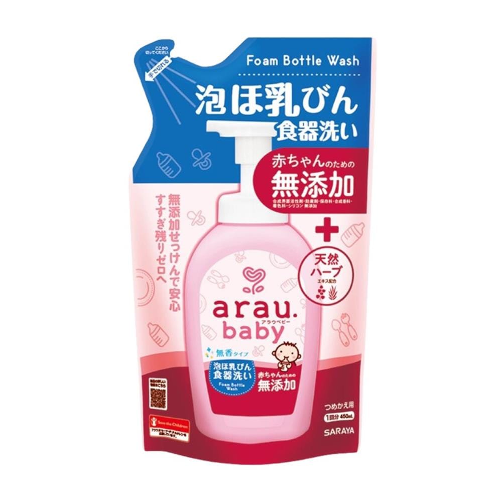 รีฟิลโฟมล้างขวดนมและภาชนะเด็ก ARAU BABY 500 มล.
