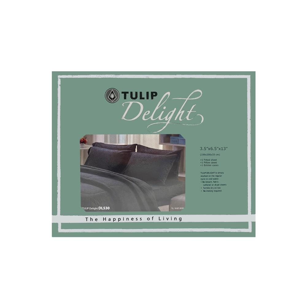 ชุดผ้าปูที่นอน 3.5 ฟุต 3 ชิ้น TULIP DELIGHT 60058-DL530