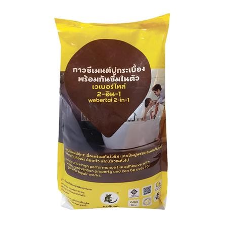 กาวซีเมนต์ WEBER เวเบอร์ไทล์ 2-อิน-1 5 กก.