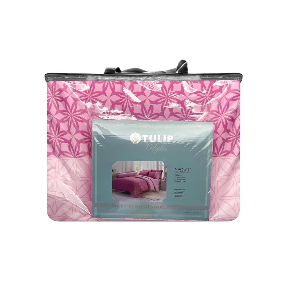 ชุดผ้าปูที่นอน 6 ฟุต 6 ชิ้น TULIP DELIGHT 60204-DL114