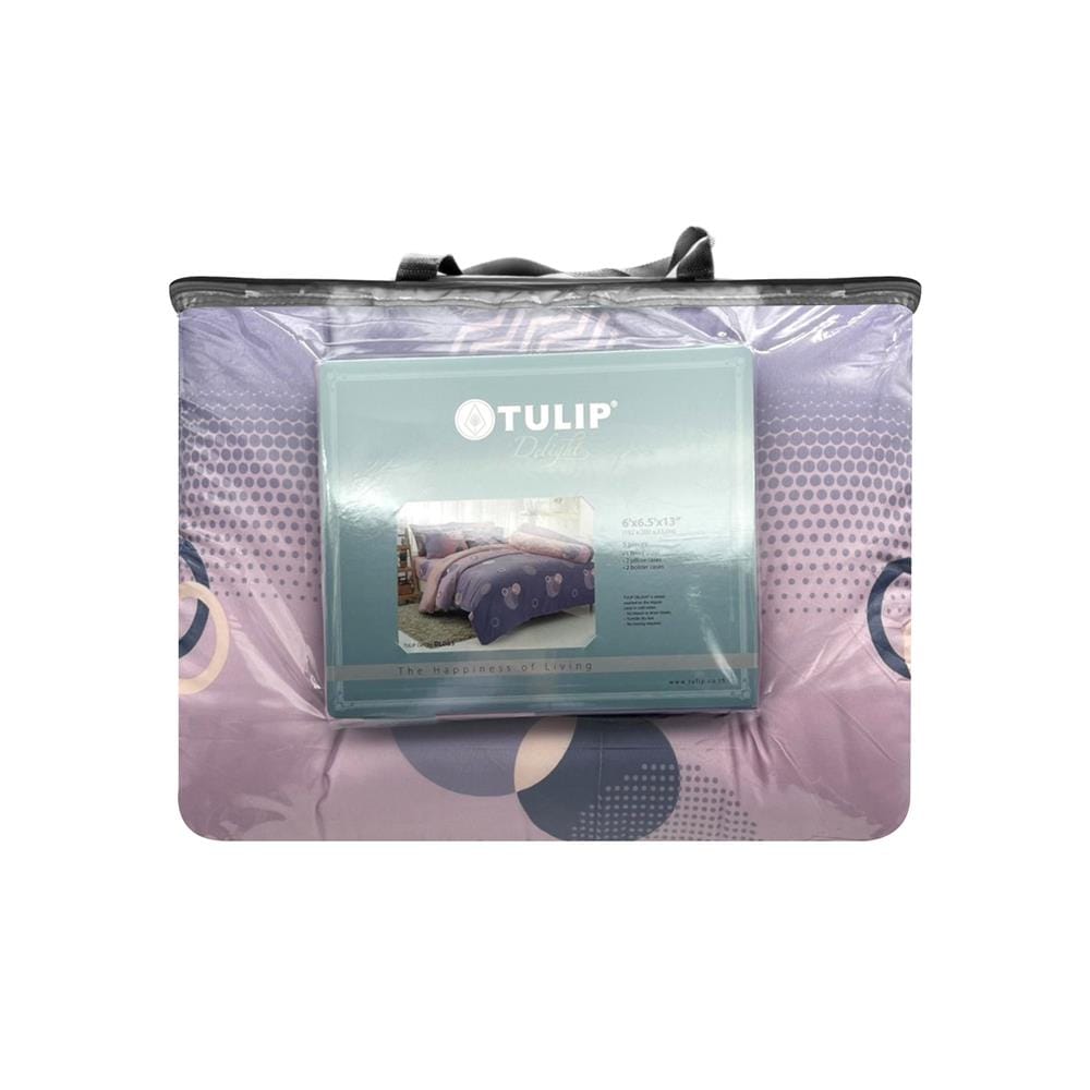 ชุดผ้าปูที่นอน 6 ฟุต 6 ชิ้น TULIP DELIGHT 60204-DL085
