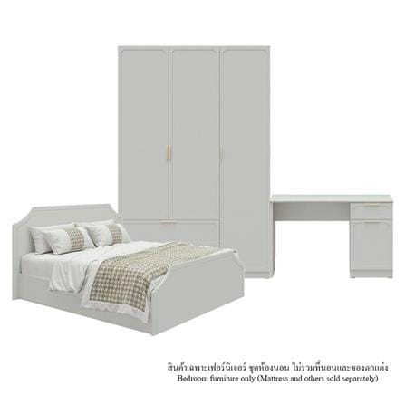 ชุดห้องนอน 5 ฟุต SB FURNITURE QUINN 59060561 สี MAGIC GREY