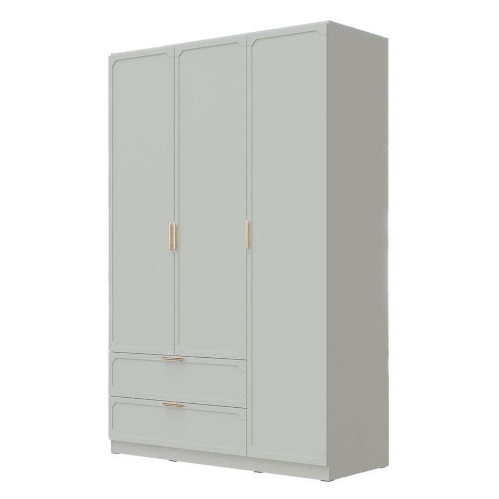 ตู้เสื้อผ้า 3 บานเปิด SB FURNITURE QUINN 19228847 150 ซม. สี MAGIC GREY
