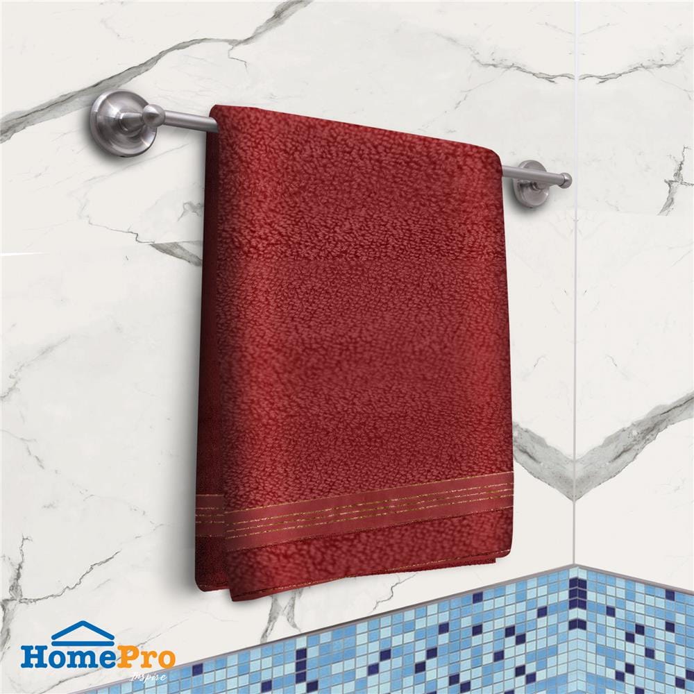 ผ้าขนหนู HOME LIVING STYLE AMBER 30X60 นิ้ว สี MAROON