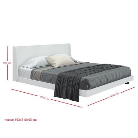 เตียง 6 ฟุต SB FURNITURE KEITH 19227833 สีขาว_8