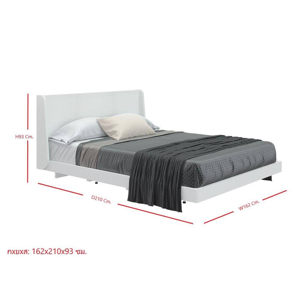 เตียง 5 ฟุต SB FURNITURE KEITH 19228524 สีขาว