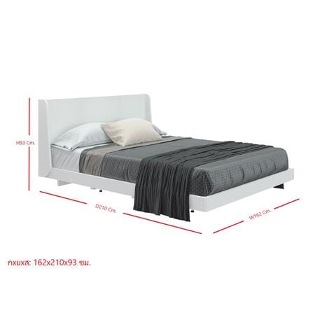 เตียง 5 ฟุต SB FURNITURE KEITH 19228524 สีขาว_6