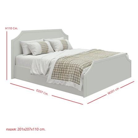 เตียง 6 ฟุต SB FURNITURE QUINN 19228838 สี MAGIC GREY_8