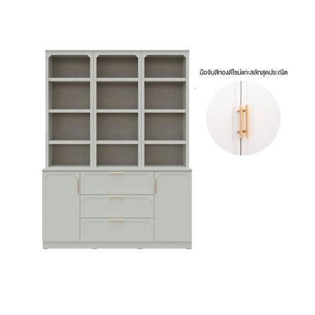 ตู้สูง SB FURNITURE QUINN 19228851 150 ซม. สี MAGIC GREY_1
