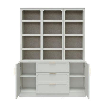 ตู้สูง SB FURNITURE QUINN 19228851 150 ซม. สี MAGIC GREY_2